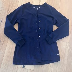 Navy blue women’s scrub jacket - XS